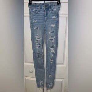 american eagle ripped jeans